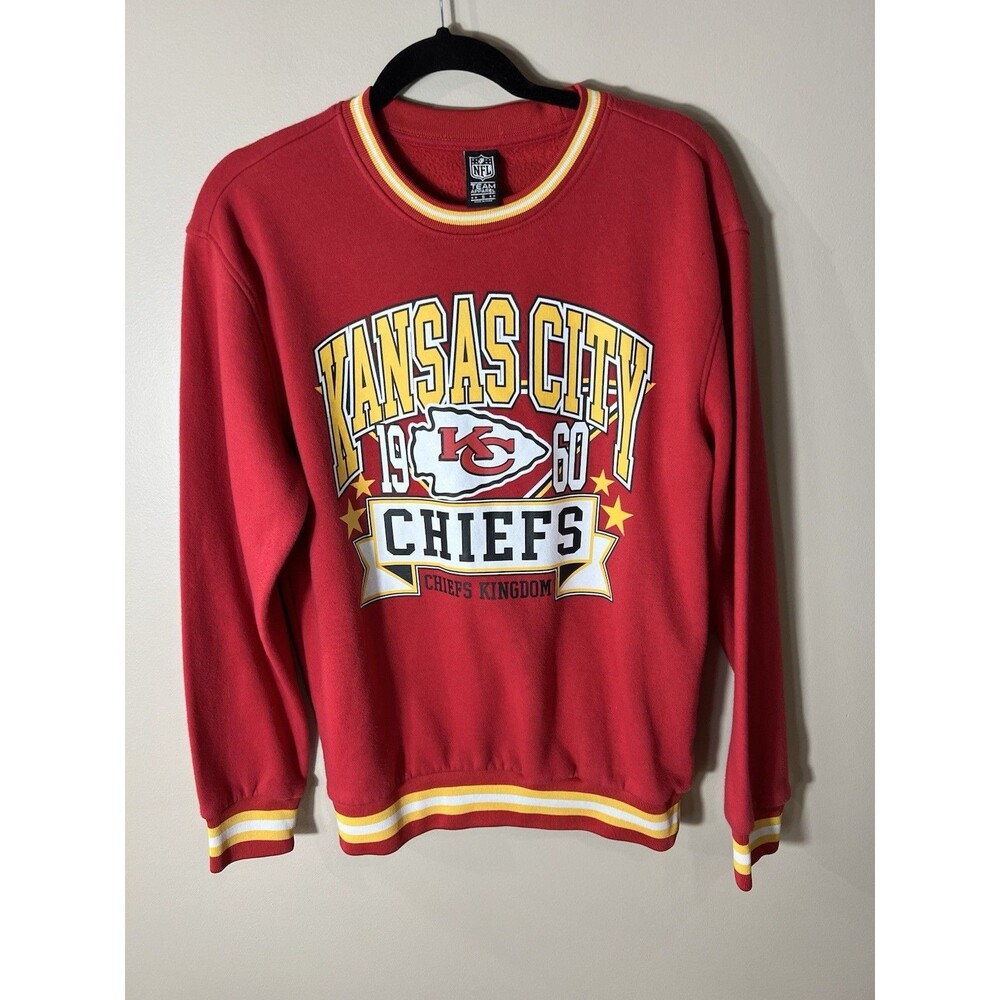 NFL Team Apparel Women Kansas City Chiefs Sweatshirt Red Size Small